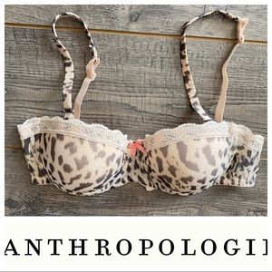 Anthropologie Blush Demi Bra 34B